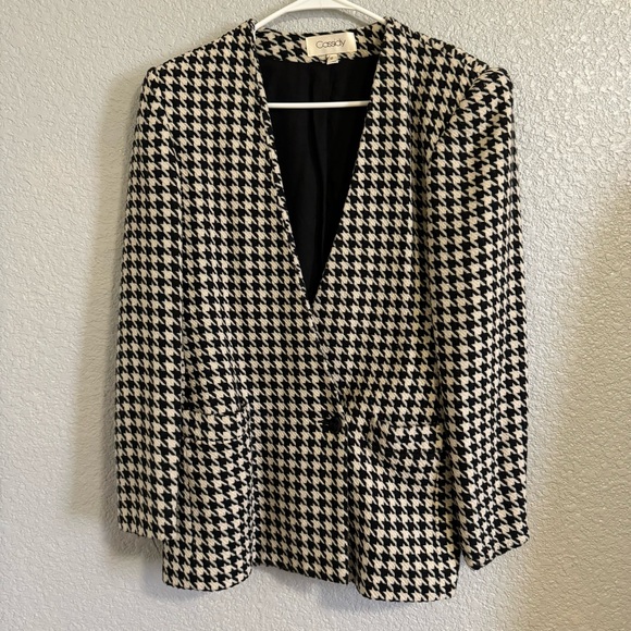 90’s Houndstooth Blazer - Picture 1 of 7